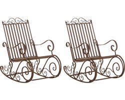 CLP Smilla Set van 2 schommelstoelen bruin