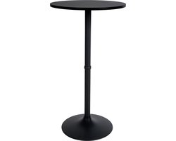 CLP Statafel Partytafel - Rond - zwart/zwart