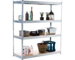 CLP Stelling 160x60x180 cm zilver