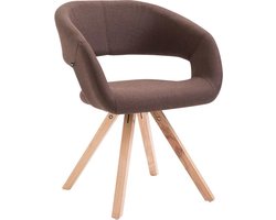 CLP Suez Eetkamerstoel - Stof bruin natura