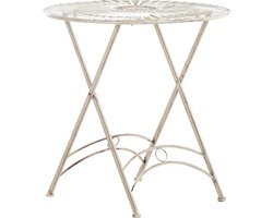 CLP Tegal Ronde Tuintafel - Inklapbaar - antiek/creme