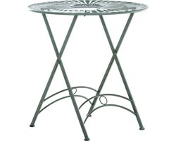 CLP Tegal Ronde Tuintafel - Inklapbaar - antiek/groen