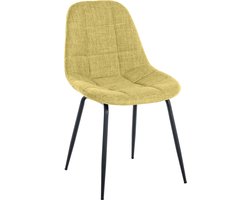 CLP Tom Eetkamerstoel - Zonder armleuning - Fauteuil - lichtgroen Stof