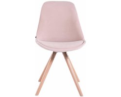 CLP Toulouse - Eetkamerstoel - Rond frame - Fluweel roze natura