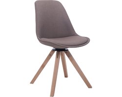 CLP Troyes Bezoekersstoel - Stof taupe natura