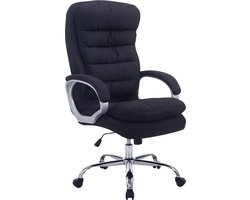 CLP Vancouver BIG Bureaustoel - Voor volwassenen - Ergonomisch - Met armleuningen - Stof - zwart