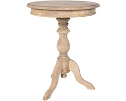 CLP Wiva Bijzettafel - Rond - 50x50 cm - natura