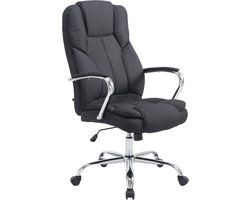 CLP XXL BIG Xanthos Bureaustoel - Voor volwassenen - Ergonomisch - Met armleuningen - Stof - zwart