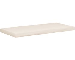 CLP zitkussen tuinbank - 8 cm dik - ritssluiting - weerbestendig - wasbaar - schuimvulling - 600D Oxford-stof - creme