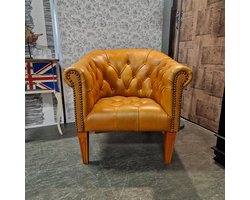 Club chair - Golden oak