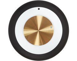 CLUSES - Wandklok - Zwart/Wit - Staal