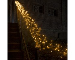 Clusterverlichting voor binnen en buiten - 8 functies - 1536 LEDs – 2100K Amber – 11,3 meter – Kerstverlichting – IP44 – Incl. Transformator