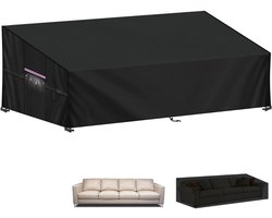 CLVP® Beschermhoes Tuinmeubelen - Tuinsethoes - Waterdicht - Zwart