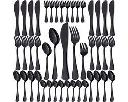 CLVP® Bestekset 8 Persoons - Servies - Serviesset - Zwart