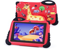 CLVP® Kindertablet Vanaf 3 Jaar - Tablet Kinderen - Kinderspeelgoed - Rood