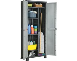 CLVP® Tuinkast Kunststof – Opbergkast Buiten – Tuin Opberghok – Premium