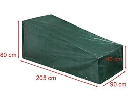 CM Buitenbank/tuinmeubel beschermhoes - groen - polyester - waterafstotend - 210 x 91 x 80 cm