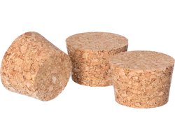 CM Hobby/diy kurken - 3x - 3 x 2 cm - knutsel kurk - hobby en creatief