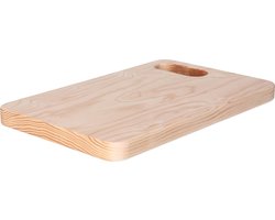 CM Snijplank blank hout - met handvat - 30 x 19 cm - keuken serveerplanken/broodplanken
