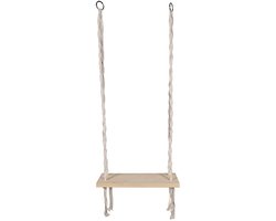 CMP Tuin/balkon schommel / Macrame Swing - naturel - hout/stof - 60 x 20 x 150 cm - volwassenen