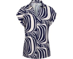 &Co Women blouse Valetta Weave - Blue multi