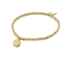 CO88 Collection Divine 8CB 90663 Stalen rek armband - hanger - One-size - goudkleurig