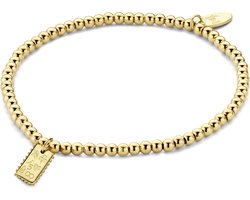 CO88 Collection Divine 8CB 90664 Stalen rek armband - hanger - One-size - goudkleurig