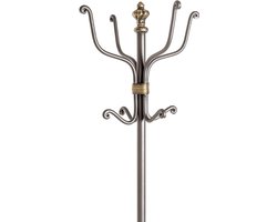 Coat rack 180 x 46 cm anthracite - HAKU Möbel 88783 halmeubel met kapstok