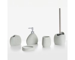 COATA - Badkameraccessoireset - Lichtgrijs - Polyresin