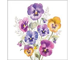 Cocktail Servetten - Pansies