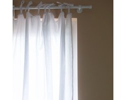 Cocoeko - WIT gordijn met bindstrik