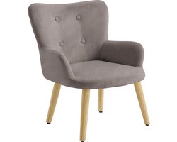Coco|Fauteuil voor Kinderen in Grijze Microvezel