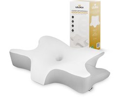 Cocokia Cloudy Hoofdkussen Nekklachten - Anti-snurk - Orthopedisch Vlinderkussen - Ergonomisch Traagschuim - Verkoelend Slaapkussen - Voor Rug-, Buik- en Zijslapers