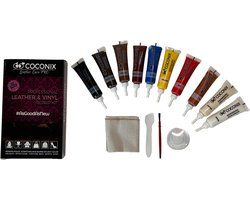 Coconix Vinyl- en lederen reparatieset - restaurateur van uw meubels, jas, bank, boot of autostoel, supereenvoudige instructies om bij elke kleur te passen, elk materiaal te herstellen