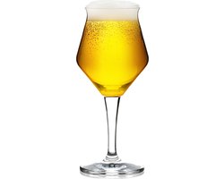 Cocora Speciaal Bierglazen - 30cl - 6 stuks - Bovengister Bier Glas - Bierglas op Voet - Kristalglas