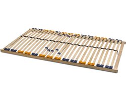 Coemo 7-zone Lattenrost MULTIRA - Houten Lattenbodem met Flexibele Opties, 5-Voudige Hardheidsverstelling, Geschikt voor Alle Matrassen, en Duits Vakmanschap, middenband, 140x200 cm, voordelige kit