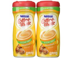 Coffee-Mate, Suikervrije Hazelnut, poedered koffiecrème, 10,2 oz jerrycan (pak van 2) van Coffee-Mate