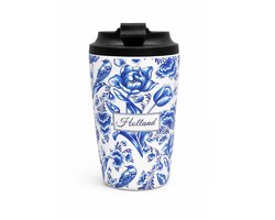 Coffee to go beker Holland delfts blauw - Mok / beker voor koffie - Holland souvenir