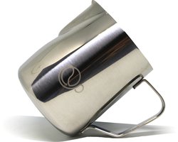 CoffeeLads Melk kannetje - Melkopschuimkan - Melkkan - Melkkan RVS - Melkkannetje opschuim - Opschuim kannetje - Zilverkleurig - 350ml