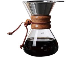 Coffee/Tea Dripper 400ml met RVS Filter