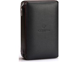 Cohiba Sigarendoos - Luxe Humidor - Sigaren Doosje Hoge Kwaliteit - Zwart