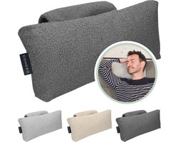 Cohoso® Ergonomisch Lendekussen Rugsteun - Rugpijn verlichten - Lendensteun - rugkussen onderrug voor bank - Kussen relaxstoel - Lendesteun - lendenkussen - Hernia - Fauteuil - zitstoel – Orthopedisch - Rugklachten - Thuiswerken - Donker grijs
