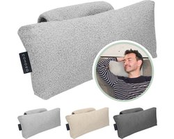 Cohoso® Handgemaakt Orthopedisch nekkussen - verstelbaar mét rits - Neksteunkussen - zetel - hoofdkussen - stoel - kussen - relaxstoel - nekrol - bureaustoel - hoofdsteun - fauteuil - sta op - neksteun - relax - Auto - Ergonomisch - Licht grijs