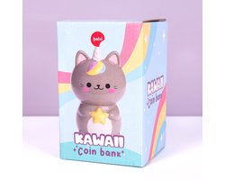 Coin bank Kawaii Starry gray ceramic van Invotis