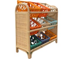 Cokos Renee rotan opbergmeubel - Multi