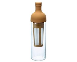 Cold Brew Koffiekan - 1000 ml Glazen Carafe Met Infuser - Voor IJskoffie & IJsthee - Gemakkelijk Vullen En Schoonmaken - Khaki