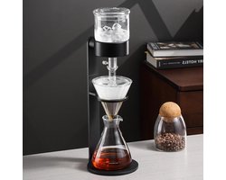 Cold Brew Koffiezetapparaat - Druppeltoren Koffie - Thuis Koffie Zetten - Verstelbare Druppelklep - 500 ml - Transparant