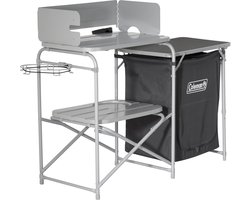 Coleman kampeerkeuken – complete campingkeuken opvouwbaar - grijs