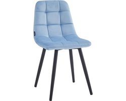 Colenis® - Bambi Kinderstoel - Set Van 2 - Blauw - Fluweel - Velvet