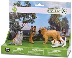 Collecta Honden En Katten: Speelset In Giftverpakking 4-delig